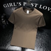 薄款 百搭纯棉半袖 圆领纯色短袖 夏季 T恤男韩版 潮流上衣男士 打底衫