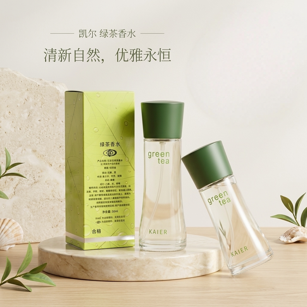 高颜值绿茶香水留香时间久