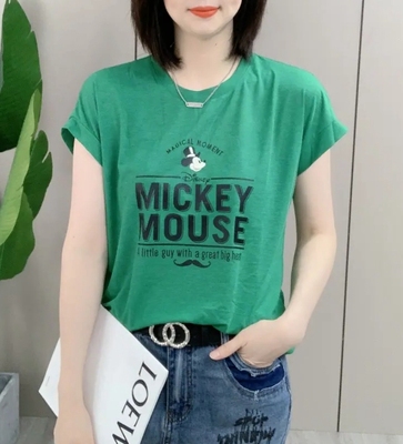 2025夏季新款短袖字母印花T恤女宽松显瘦百搭设计感小众上衣小衫