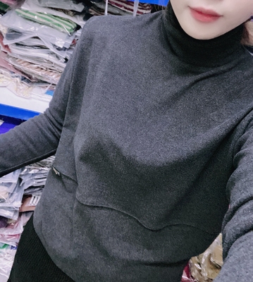 通勤百搭高领双面德绒卫衣女2025冬新款宽松休闲加厚保暖打底上衣