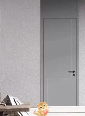 轻奢通顶门木门室内门卧室门房间门加高带门楣家用一门到顶套装门