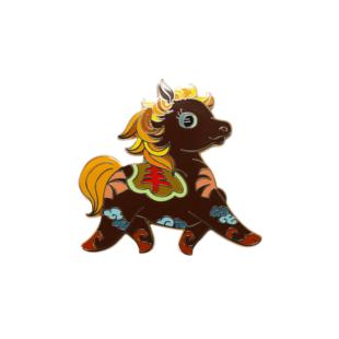 北京市珐琅厂 十二生肖创意纪念品礼品吸磁金属北京冰箱贴