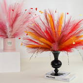 悦木白日焰火花束仿真芦苇人造蒲苇璀璨烟花仿真花假花插花材料包