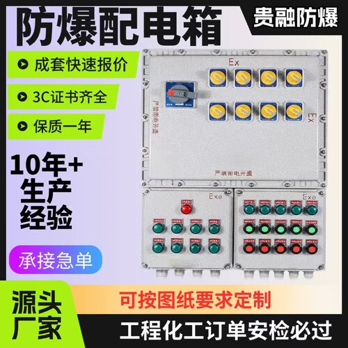 10年加生产经验定制防爆配电箱