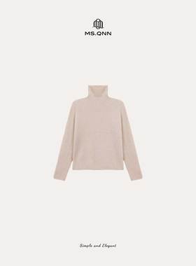 Q姐“王菲款”云朵山羊绒羊毛宽松显瘦百搭针织毛衣 52T1597