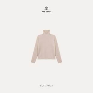 52T1597 云朵山羊绒羊毛宽松显瘦百搭针织毛衣 Q姐 王菲款