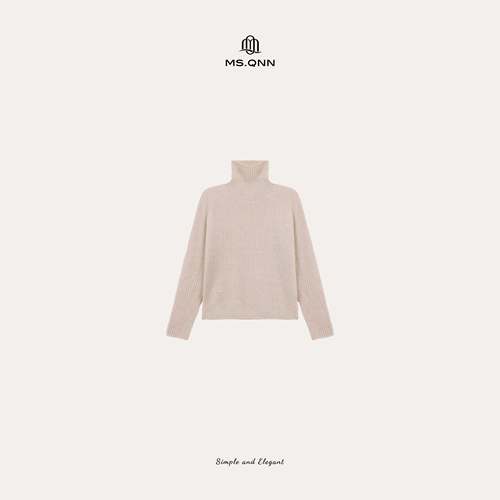 Q姐“王菲款”云朵山羊绒羊毛宽松显瘦百搭针织毛衣 52T1597