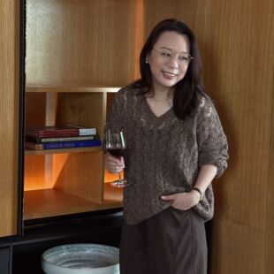 羊绒羊毛镂空果实纹理V领针织衫 邂逅 52T513 老钱系列 Q姐