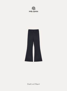 Q姐“LU家腿精”轻盈加厚亲肤柔软高弹微喇休闲裤 52P1208