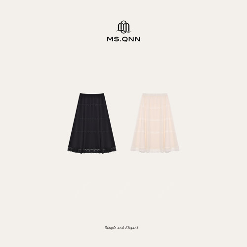 Q姐“协奏曲”高级感法式大裙摆氛围感显瘦半裙 39P693