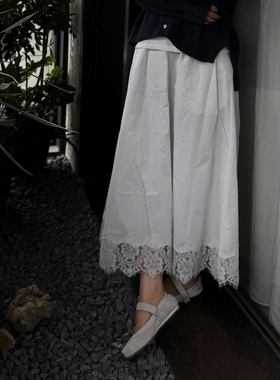 “花房姑娘”法式气质蕾丝A字半身裙设计感伞裙 39P206 Q姐