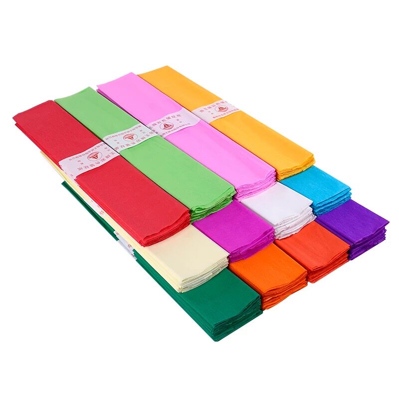 彩色皱纹纸手工diy材料