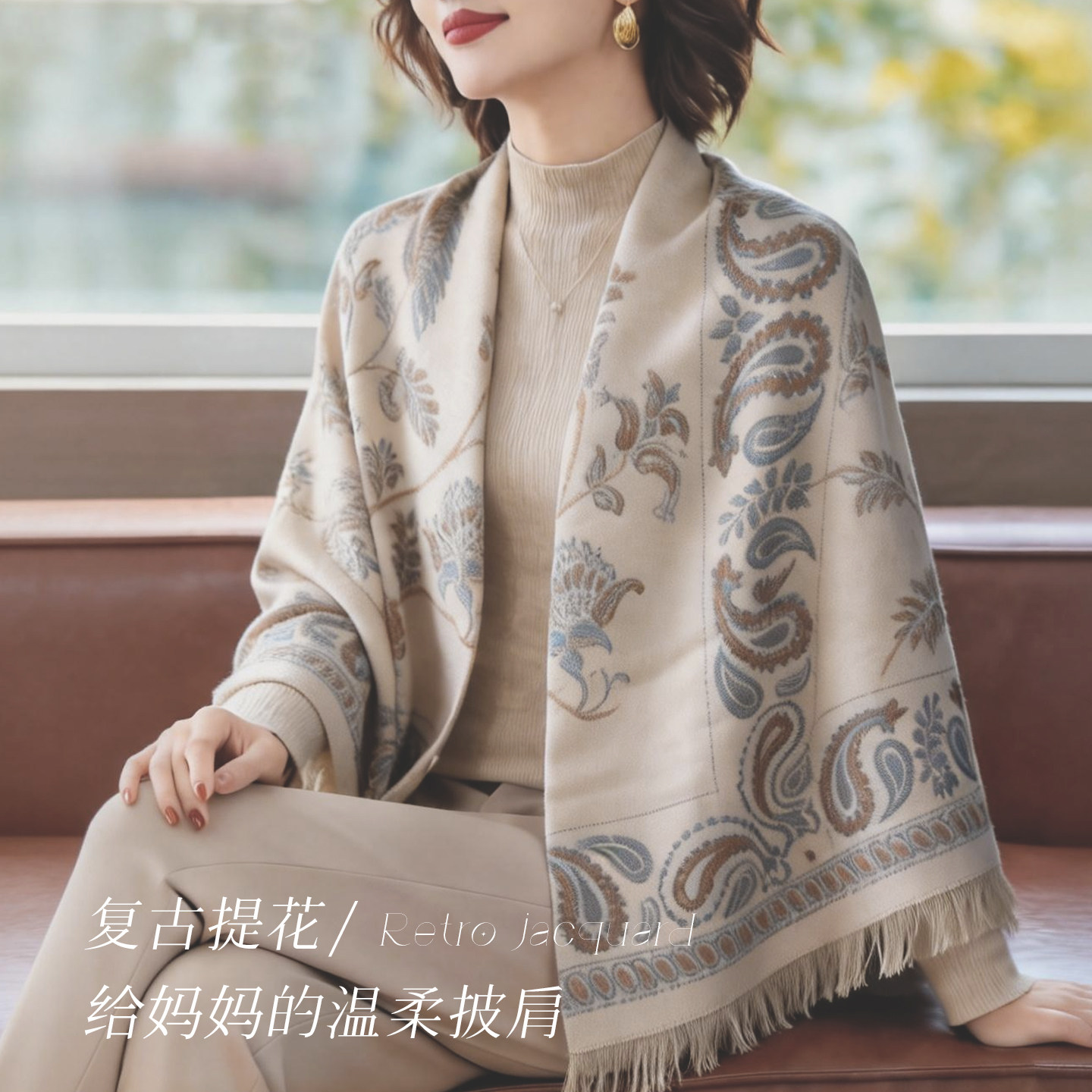 适合妈妈实用母亲节礼物婆婆生日高级感披肩伴手礼惊喜520送女友