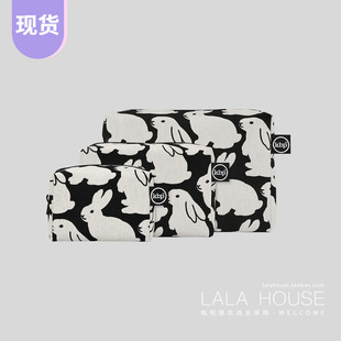 韩国KBP化妆包大容量旅行收纳包便携ins小众2025新款可爱兔子