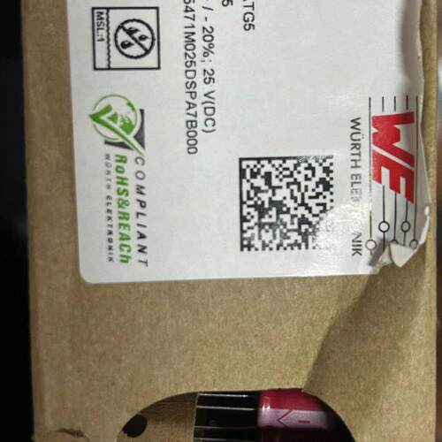 WE伍尔特电容25V470UF 体积8*11.5MM 红袍发烧电容 WCAP-ATG5