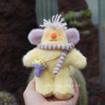 倾听玩偶材料包 原创纸样+视频教程DIY手工 油菜菜的店|