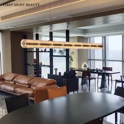 一字餐厅灯具餐厅吊灯设计师风格
