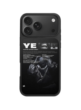 kanye侃爷原创适用于苹果17防摔15全包12pro雾感磨砂13高级感保护套13软壳16promax手机壳