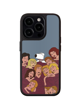 BAOCASE恶搞之家布莱恩小狗Famliy guy适用iPhone15promax手机壳磨砂16苹果14pro磁吸保护套15新款1312