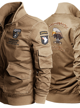 飞虎队复古美式夹克 101空降师男装美国 Ma1飞行员 空军一号外套