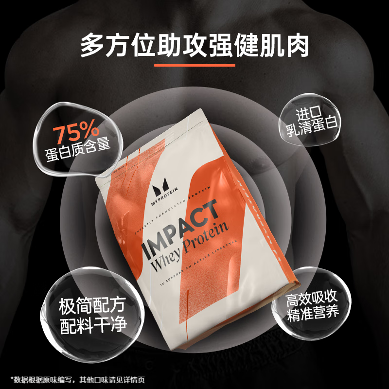 MYPROTEIN己能1.65磅乳清蛋白粉补充高蛋白质增肌健身进口营养粉