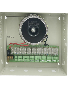 ac24V球机监控电源10A16A20A交流防雨云台监控电源箱6路9路18路