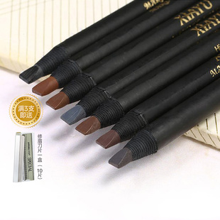 夏瑜拉线眉笔鸭嘴硬芯防水防汗化妆笔专业化妆师纹绣师专用网红款