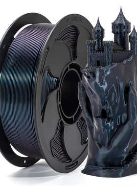 VisionSilk幻丝3D打印耗材PLA变色龙耗材皇家绿PLA闪耀变色PLA耗