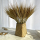 天然麦穗草编手工花瓶花盆干花真花束开业麦子客厅竹编篮装 饰摆件