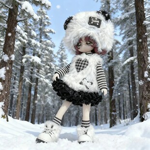 现货8分bjd12分ob11娃衣11-17厘米阿巳体可动人偶男女娃娃衣服裙