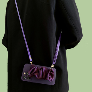 vivo适用y500手机壳S19弹力丝巾腕带X100暗紫Y300女X70X60X80S18S15Y50t斜挎Y37Y36m背带y33s挂绳S7S9e套Y76s