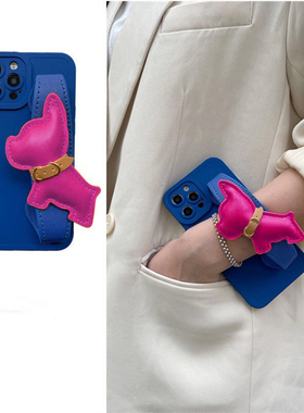 vivo适用y500手机壳S30斗牛犬腕带X100手提Y300全包S16可爱X70X60X80S20S19S17Y50t防摔Y37Y36m女y33卡通Y76s