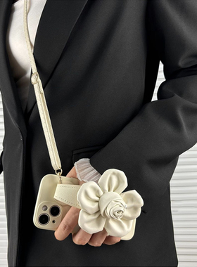 C55适用三星S24fe手机壳S25Ultra赵露思同款S23S22S21S20手腕带A56白色A55A54A53A52A36A35A34A25A24女Note10