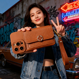 K12K11K10K9手提卡包FindX7X6X5X3X8S零钱包A3A2A1 适用oppo Pro皮质A32A97A55A56棕A93s A6手机壳Reno