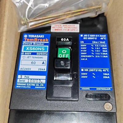 寺崎TERASAKI TemBreak断路器空气开关 XS60NS