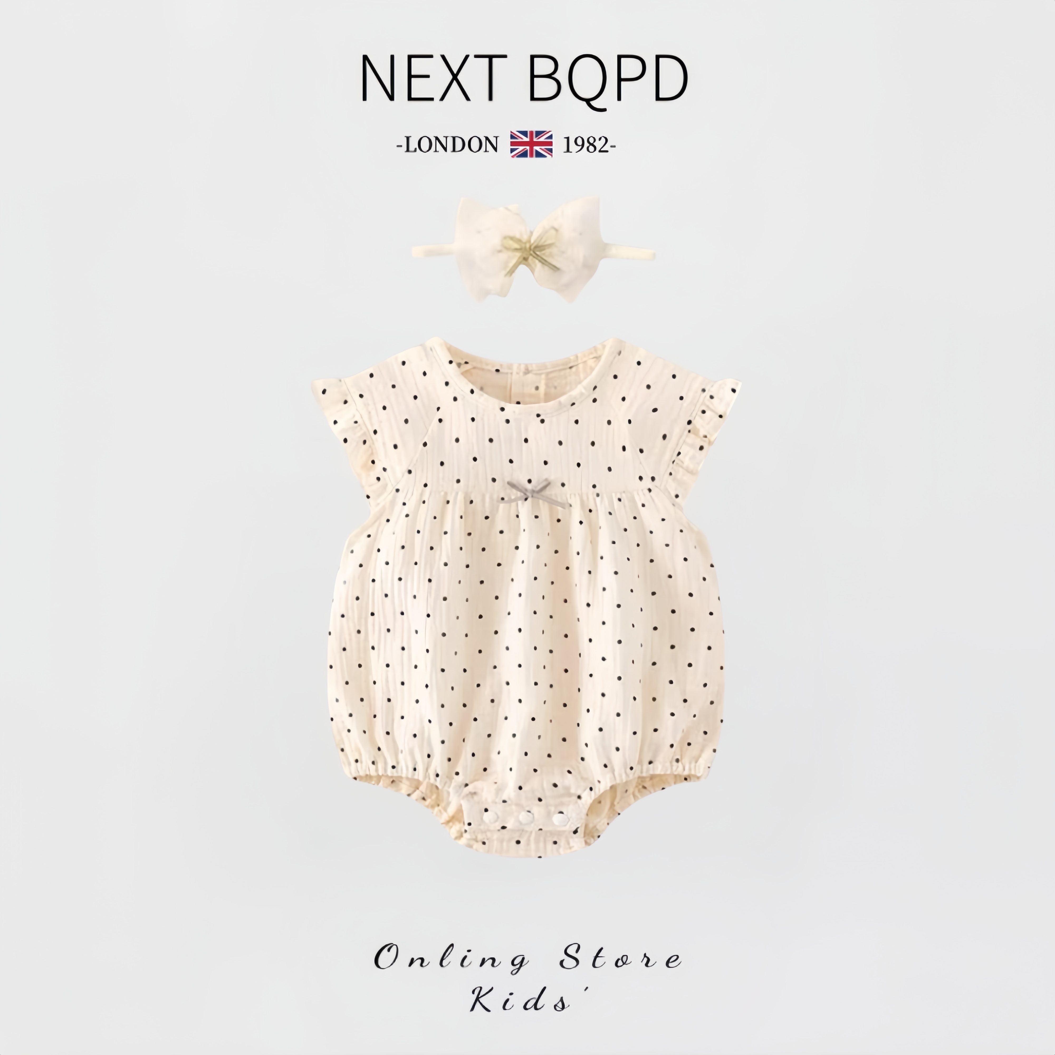 英国NEXT婴儿纯棉衣服夏季女宝宝包屁衣满月公主哈衣满月周岁礼服