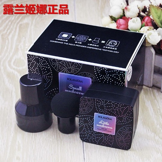 露兰姬娜小蘑菇头气垫BB霜裸妆保湿遮瑕CC霜蜗牛原液丝滑美颜霜