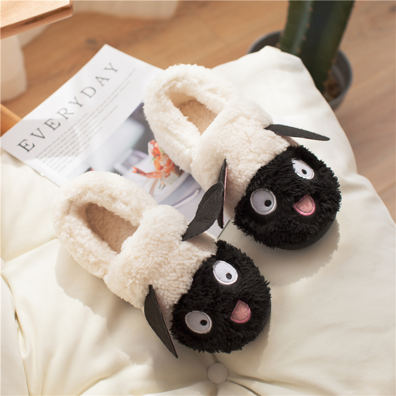 室内厚底毛毛月子家居男女棉拖鞋