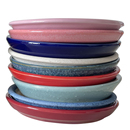 花盆陶瓷托盘大号 花盆托盘陶瓷圆形底托多肉花盆接水盘盆托 特大