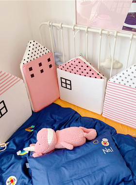 婴儿床床围防摔防撞可拆洗宝宝装饰靠垫单片组合四季通用床围栏