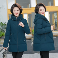 Пуховик для матери, демисезонная куртка с пухом, коллекция 2021, для среднего возраста, в корейском стиле, большой размер