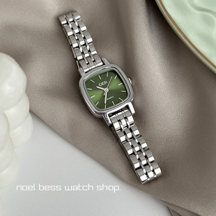 初目iChumu手表女小众轻奢钢带方形小表盘女款学生初高中高级感