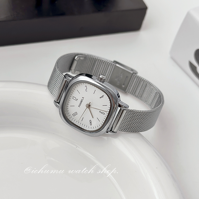 番米拉高级感ins风简约方形女表