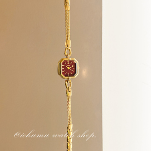 初目iChumu手表女复古风小方糖精致简约小表盘手链表防水2025新款