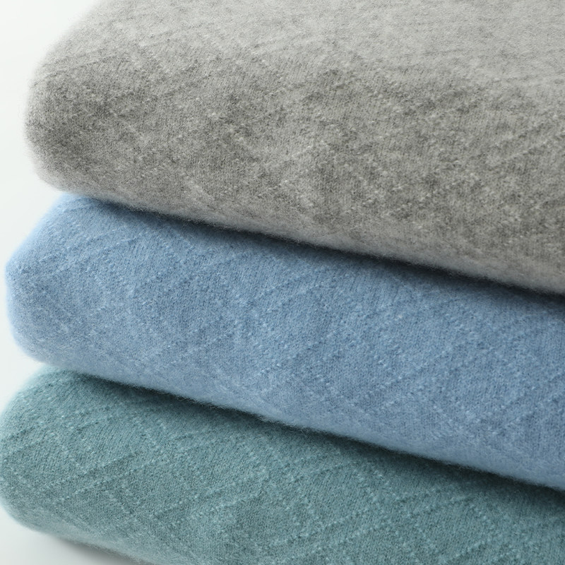 남성용 100% 순수 울 스웨터 두꺼운 겨울 하프 터틀넥 라운드 넥 자카드 니트 스웨터 남성용 마름모 청소년 인기