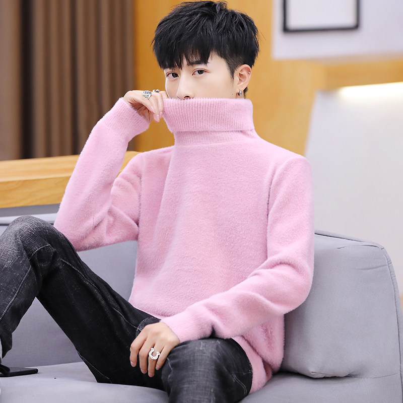 毛衣男仿貂毛毛衣针织衫高领毛衣1716-8-BM99P40图片