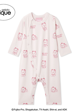 gelato pique26春夏新品婴儿连体服哆啦A梦满印爬服PBCO261414