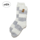 gelato 女袜子刺绣小熊条纹毛绒地板袜PWGS255526 pique25秋冬新品