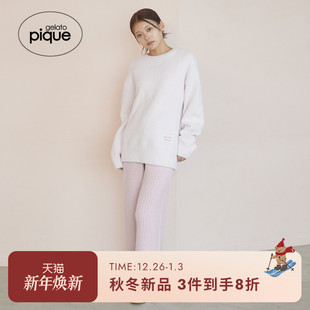 长裤 gelato 彩色粉扑套头衫 女睡衣套装 PWNT255045 pique25秋冬新品