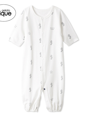 gelato pique春夏婴儿睡衣新生儿海马连体服爬服PBCO242434